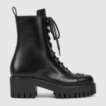 Gucci Women’s lace-up ankle boot with GG